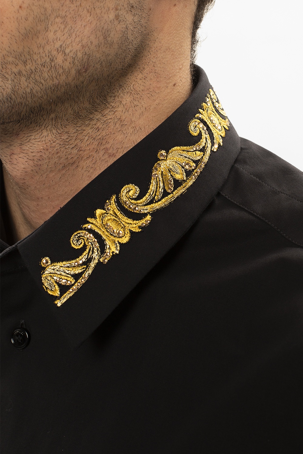 Versace hot sale collar shirt